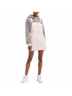Levi's Pink Denim Overall Dress